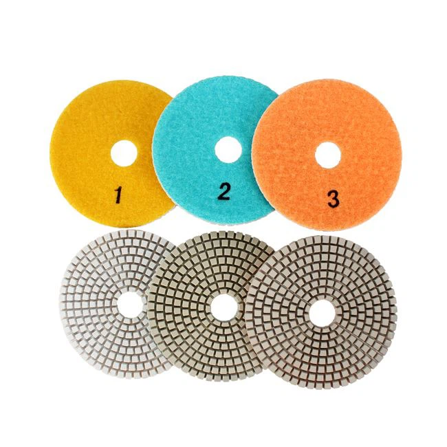 3 Step Diamond Resin Polishing Pads