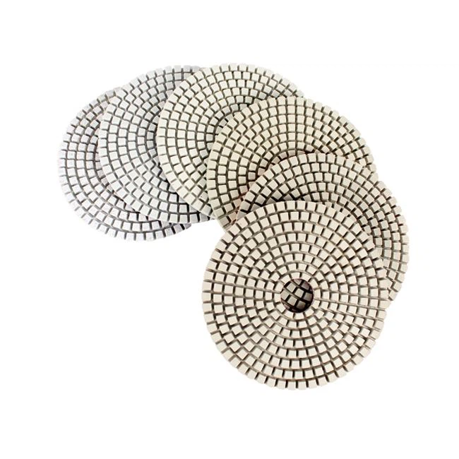 White Resin Diamond Polishing Pads