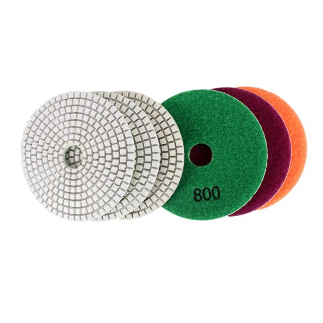 White Resin Diamond Polishing Pads