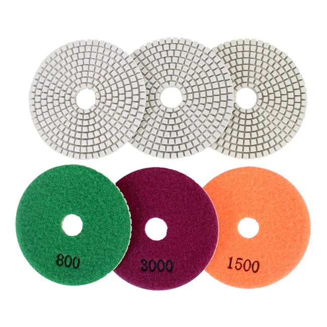 White Resin Diamond Polishing Pads