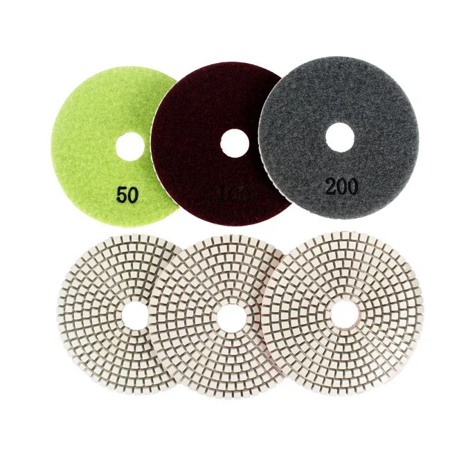 White Resin Diamond Polishing Pads